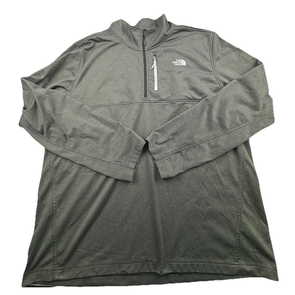 North Face Men's Green Pullover Size XXL‎ 1/4 Zip A3RT3